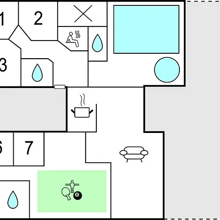 Nyaraló Stunning In Ringkobing With Sauna